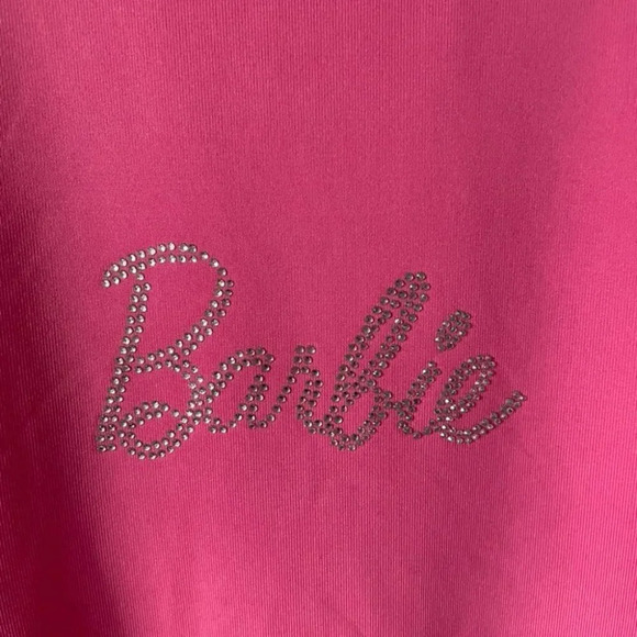 Barbie Rhinestone High Neck Bodysuit Pink Size Small - Picture 6 of 8